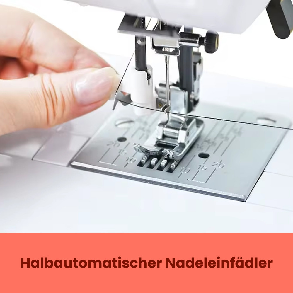 PooLin EOC01 – Elektronische Nähmaschine mit 50 Stichen & 8 Nähfüßen